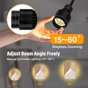 Barra de Luces Pinspot TIITEE, 6 Luces Pinspot LED para Escenario, Regulables, Blanco Cálido, DMX, Activadas por Sonido, con Control Remoto - Product Image 2