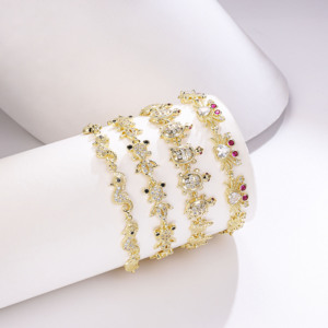 CM14Kgold Plated Jewelry Wholesale Zircon <strong>Cute</strong> Turtle Elephant Other Animal Series <strong>Bracelet</strong> Best Selling Style Men Women Pulsera - Product Image 2