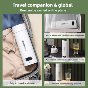 Sưởi ấm thông minh cốc nước điện tích hợp Cốc cách nhiệt cầm tay điều chỉnh nhiệt độ ấm đun nước 400ml - Product Image 4