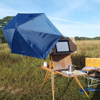 Parasol de pêche rotatif universel avec pince, protection UV SPF 50+, portable pour chaise/table de plage ou de camping