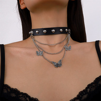Punk Sexy clavicule collier collier Cosplay Goth bijoux femmes doux Cool Y2K métal gland tour de cou