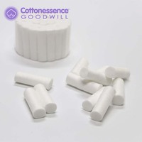 200 Séparateurs d'orteils en coton ultra-doux de 25 mm, longueur 6 pouces, certifiés CE Classe I, naturels, sans peluches, consommable médical pour pédicure