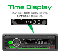 12V 1 DIN evrensel araba MP3 radyo Stereo Autoradio MP3 çalar FM alıcı USB ses araba ses