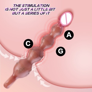 Juguete Sexual con Diseño Único, Tapón Anal con Cuentas Vibratorias, Dildo Anal de Silicona para Mujeres y Hombres - Product Image 5