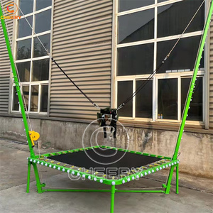 Mini <span class=keywords><strong>trampoline</strong></span> de saut à l'élastique pour parcs d'attractions, petit modèle à faible entretien pour zones de jeux de centres commerciaux - Product Image 2
