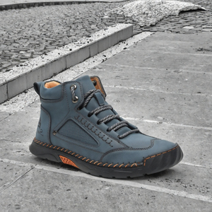 Botas Martin de Piel Sintética para Hombre, Botines con Cordones Hechos a Mano, Zapatos Casuales para Caminar - Product Image 3