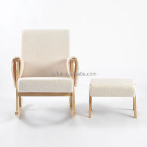 Silla Mecedora Reclinable Moderna Tapizada para Bebés, con Movimiento Suave, para Cuarto de Bebé, Dormitorio, Sala de Estar, Apartamento, Oficina en Casa - Product Image 6