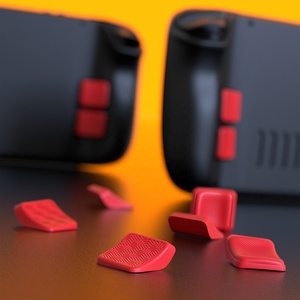 PlayVital Mix Version Passion Red Kit d'amélioration des boutons arrière, kit de protection des boutons pour améliorer la prise en main pour Steam Deck LCD/OLED - Product Image 6
