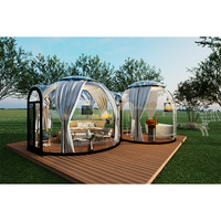 Maison dôme Cabine de glamping Maison d'hôtel Maison extérieure de luxe transparente Eco Starry Bubble Dome House