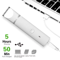 2Elecpet 4 en 1 Kit de toilettage multifonctionnel pour animaux de compagnie Tondeuse à cheveux à faible bruit Tondeuse à griffes et broyeur à ongles rechargeable