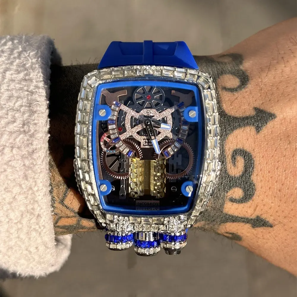 Venta al por mayor Reloj de pulsera de lujo Reloj de pulsera de negocios para hombres Relojes de marca Diseño Mecánico Bugatti Jacob y C Reloj