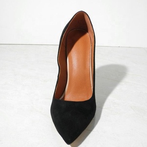 Chaussures habillées pour femmes en faux daim, talons aiguilles de 12 cm, taille 43, escarpins à bout pointu pour femmes - Product Image 3