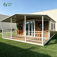 Maison mobile moderne, grande maison préfabriquée en conteneur, 37 mètres carrés, maisons de luxe miniatures, maison en conteneur extensible et portable