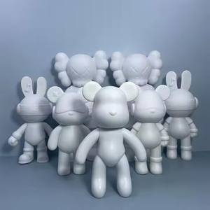 可定制乙烯基熊雕像 DIY 涂鸦雕像 不同风格流体熊雕塑 工艺品动漫主题装饰品 - Product Image 3