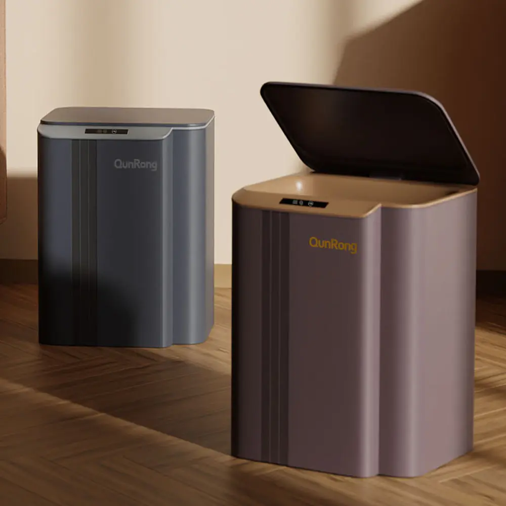 Oem Grey 13L / 18L / 23L Sensor lixeira Sleek Dustbins Smart Waste Bins lata de lixo inteligente