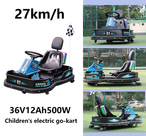 Karts électriques pour enfants 500W, frein à disque sur quatre roues, course professionnelle, 27 km/h, équipement de divertissement sportif pour drift - Product Image 1