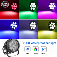 Projecteur de scène à gradation linéaire DMX512 RDM pour mariage, fête, événement, 7x20W RGBW LED Par Light IP65