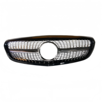 Grille avant Mercedes Classe C W205 Diamond Star 2015-2018 Noir Argent Version Executive
