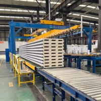 Panel Sandwich Dinding Eksterior Industri Polyurethane PU Tahan Api dan Air Ramah Lingkungan Panel Berinsulasi untuk Freezer Chiller