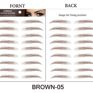 3D Kaş Çıkartmaları Su Geçirmez Göz Kaşları Güzellik Makyajı Saç Makyajı Uzun Süreli Doğal Kaş Dövmesi Su Transferi Çıkartması - Product Image 6