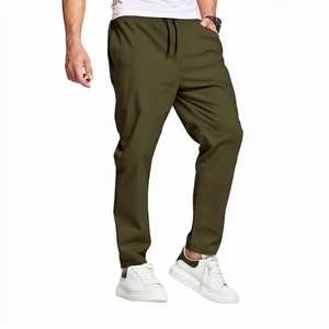 2026 Autumn Regular Fit Casual Pants Popular Sale Solid Color Men <b>Trousers</b> Mid Waist Worsted - Product Image 1