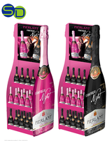 Étagères de gondole JL034, étagère de supermarché, étagère de rangement, présentoir à boissons, présentoir à vin rouge en bois, présentoir à boissons en bois