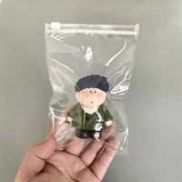 Sac à fermeture éclair en PVC transparent personnalisé, imprimé sur mesure, imperméable, réutilisable, givré, sécurisé, avec fermeture à glissière, pour pierres précieuses, boucles d'oreilles, colliers