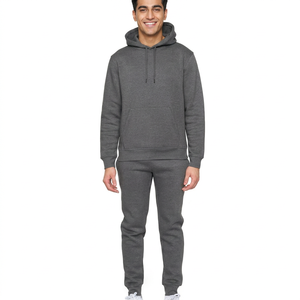 Fabricante de Conjuntos Deportivos de Sudadera con Capucha y Pantalones Deportivos con Logotipo Personalizado, Traje Deportivo para Hombre, 100% Algodón - Product Image 1