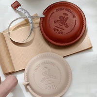 Ruban à mesurer miniature promotionnel en PU avec logo personnalisé, couleur personnalisée et impression numérique