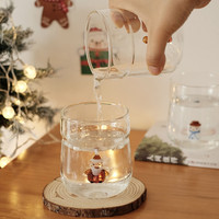 Tasse de Noël en dessin animé en verre borosilicate 3D, tasse à café en forme d'arbre de Noël, cadeau, tasse à lait ou à eau