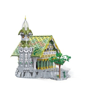 BAKA 33237 City of Elves City Buildings Model Building Block The Hall of Waterfront Puzzle Toy Montar juguetes para niños - Product Image 1