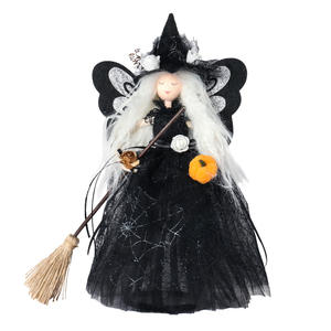 Poupée de Sorcière Papillon Citrouille d'Halloween, Décoration de Maison en Peluche, Ornements pour Fête d'Halloween en Tissu, Vente à Chaud - Product Image 5