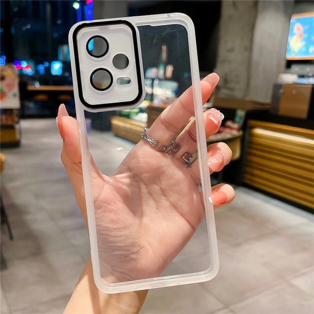 Camera Protector Transparent Shockproof Silicone Case for Xiaomi Poco X5 X3 M2 M3 for Redmi Note 12 Pro 5G 11 10 10A 9 9A 9C 8