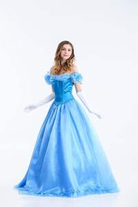 2024 gran oferta personaje de dibujos animados adulto <span class=keywords><strong>disfraz</strong></span> de Halloween cielo azul vestidos largos mujeres Halloween Cosplay disfraces al por mayor - Product Image 5