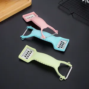 2 In 1 Double Head Peeler Stainless Steel Fruit And Vegetable Peeling Knife Grater Multi-function Peeler