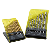 Ensemble de forets à grande vitesse plaqués titane Forets en acier inoxydable pour le travail du bois