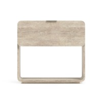 Table d'appoint moderne en bois massif de style luxueux pour hôtel, appartement, chambre à coucher