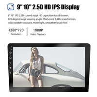 9 10 inç evrensel Android 12 araba Stereo 2 + 32GB 1K çözünürlük dokunmatik ekran radyo WiFi CarPlay GPS ile