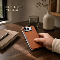 Coque de protection antichoc en cuir durable OEM&ODM avec support magnétique pour iPhone Duo Trogonic – Style protecteur