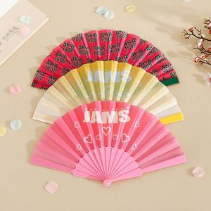 Abanico Plegable de Plástico Personalizado al por Mayor con Tela de Poliéster de 23 cm, Precio de Fábrica para Uso Promocional y Decorativo - Product Image 4