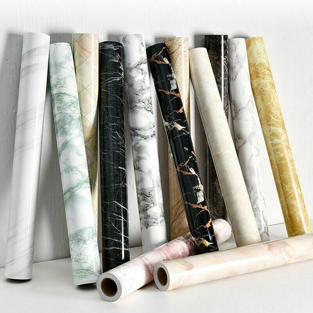 Wallpaper Contact Paper Self Adhesive Custom Marble Modern 3d Kitchen Black 3 Years 1pc/opp Bag Online Technical Support ISO9001