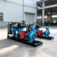 Ensemble de pompes diesel résistantes à l'usure 15 CV en acier inoxydable haute pression et haut débit pour le transport minier et l'évacuation de l'eau