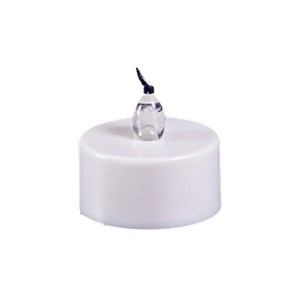Bougie <span class=keywords><strong>LED</strong></span> sans flamme, petite, rouge et blanche, alimentée par piles, avec fonction clignotante pour les activités de fête - Product Image 5