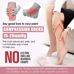 Kaus kaki kompresi kustom 20-30mm mm Hg kaus kaki panjang untuk wanita dan kaus kaki setinggi lutut pendukung terbaik untuk wanita