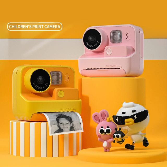 K27 48MP Instant Camera Dual Lens Printing Camera Toy Printing Papers 2.0 Inch HD Screen Kids Print Camera