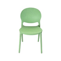 Chaise de salle à manger empilable en plastique épaissi, style minimaliste moderne, avec dossier, pour les stands de nourriture en plein air, les marchés nocturnes, les stands de barbecue, la maison