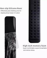 Repose-poignets pour clavier, tapis de souris, support ergonomique pour le poignet, design ergonomique pour le bureau, la maison, l'ordinateur portable, l'ordinateur de bureau