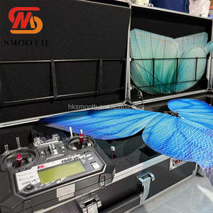 SMOOTH Wedding <b>Decoration</b> Show Bionic Electric <b>Butterfly</b> LED Light Fabric Remote Control Flying <b>Butterfly</b> - Product Image 3