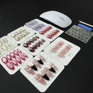 Juego de <span class=keywords><strong>Uñas</strong></span> Postizas Hechas a Mano 100%, 8 Estilos de <span class=keywords><strong>Uñas</strong></span> Acrílicas por Caja, Kit de <span class=keywords><strong>Uñas</strong></span> Postizas 3D Hechas a Mano con <span class=keywords><strong>Luz</strong></span> <span class=keywords><strong>UV</strong></span> - Product Image 6