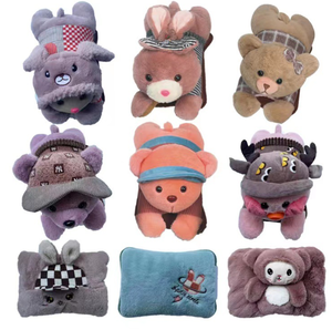 Chauffe-pieds électrique chaud rechargeable sac à eau chaude dessin animé <span class=keywords><strong>peluche</strong></span> PVC électrique sac à eau chaude bouteilles - Product Image 1